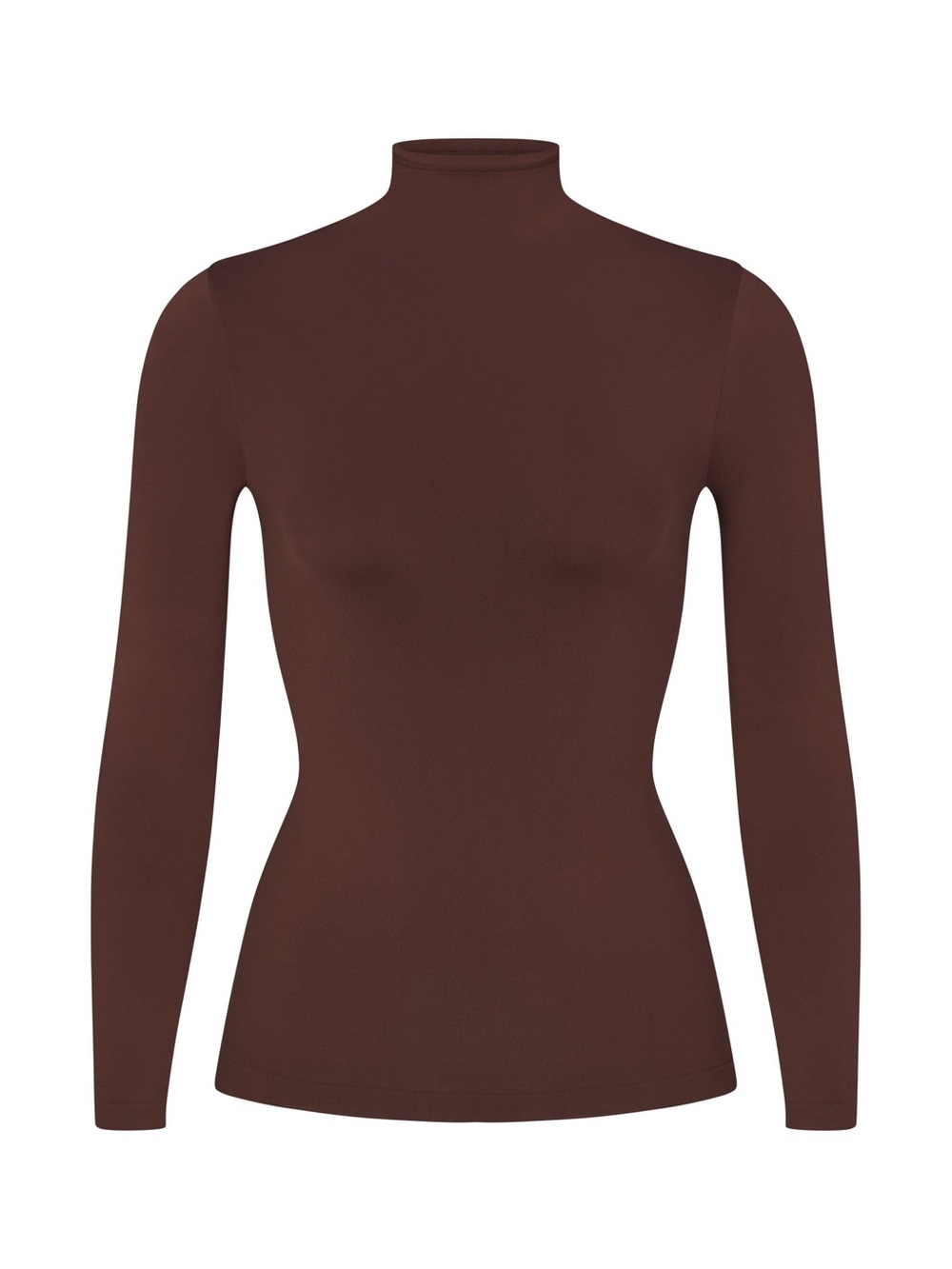SKIMS Soft Smoothing Seamless Turtleneck Top Cocoa